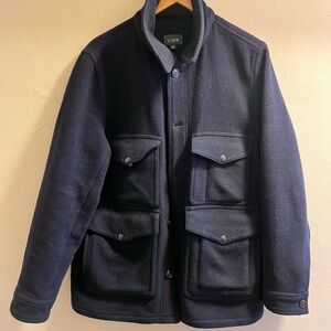 J. Crew Cruiser Jacket in double-faced wool blend